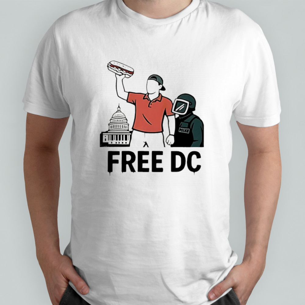 DC Sandwich guy free DC Protest shirt
