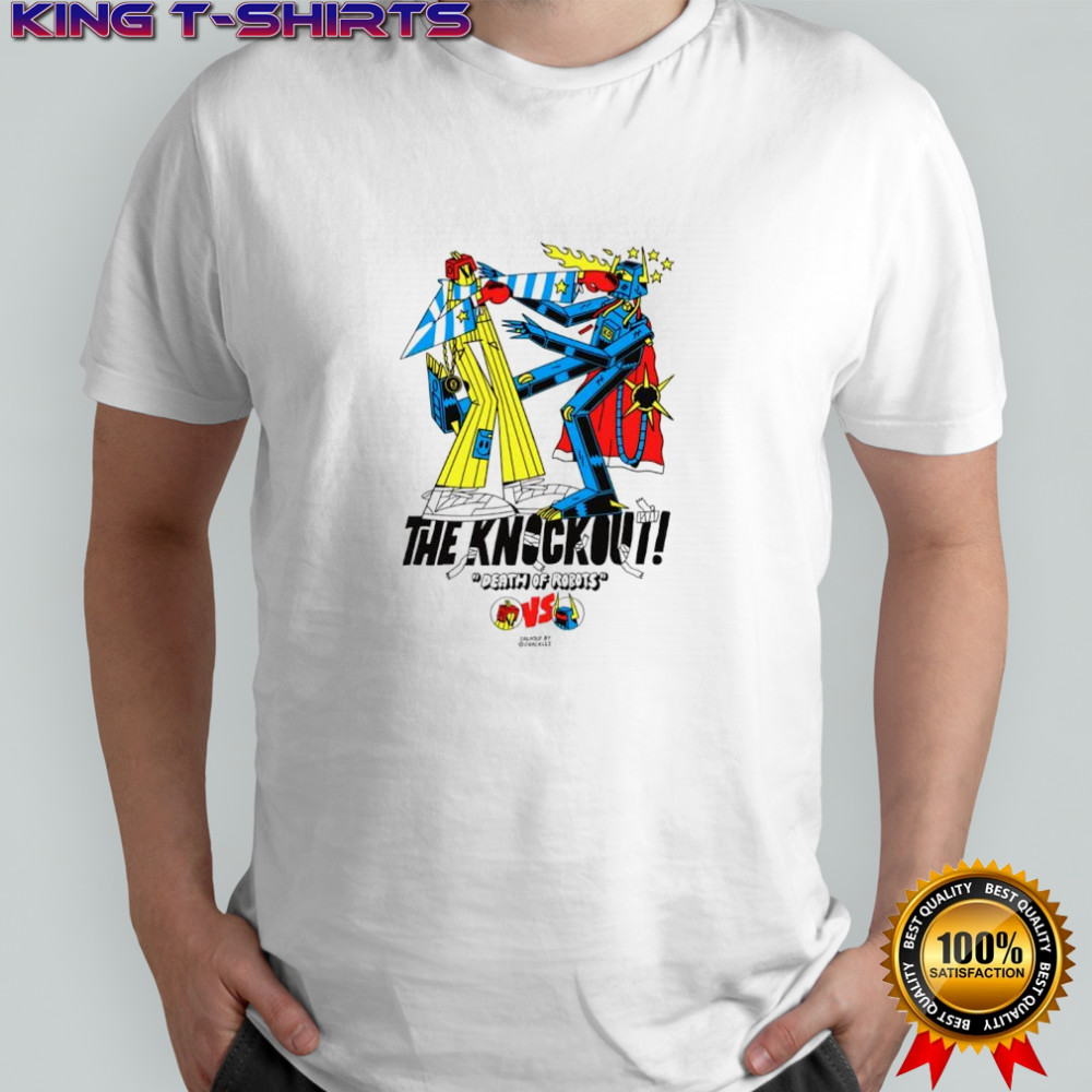 Death of robots the knock out vintage cartoon shirt