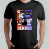 Denver Broncos and Denver Rockies mascot play card shirt