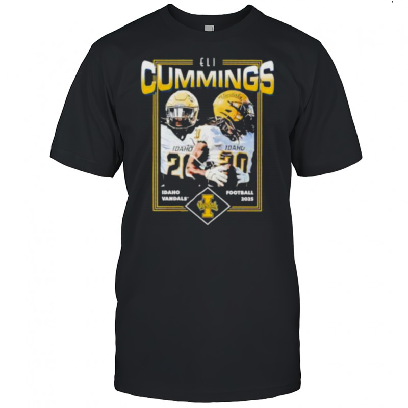 Eli Cummings portrait Idaho Vandals football 2025 shirt