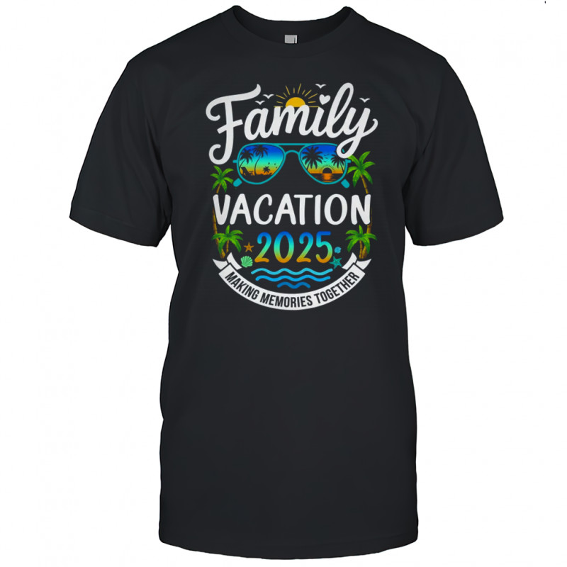 Family Vacation 2025 Matching Family Summer Vacation Beach shirt