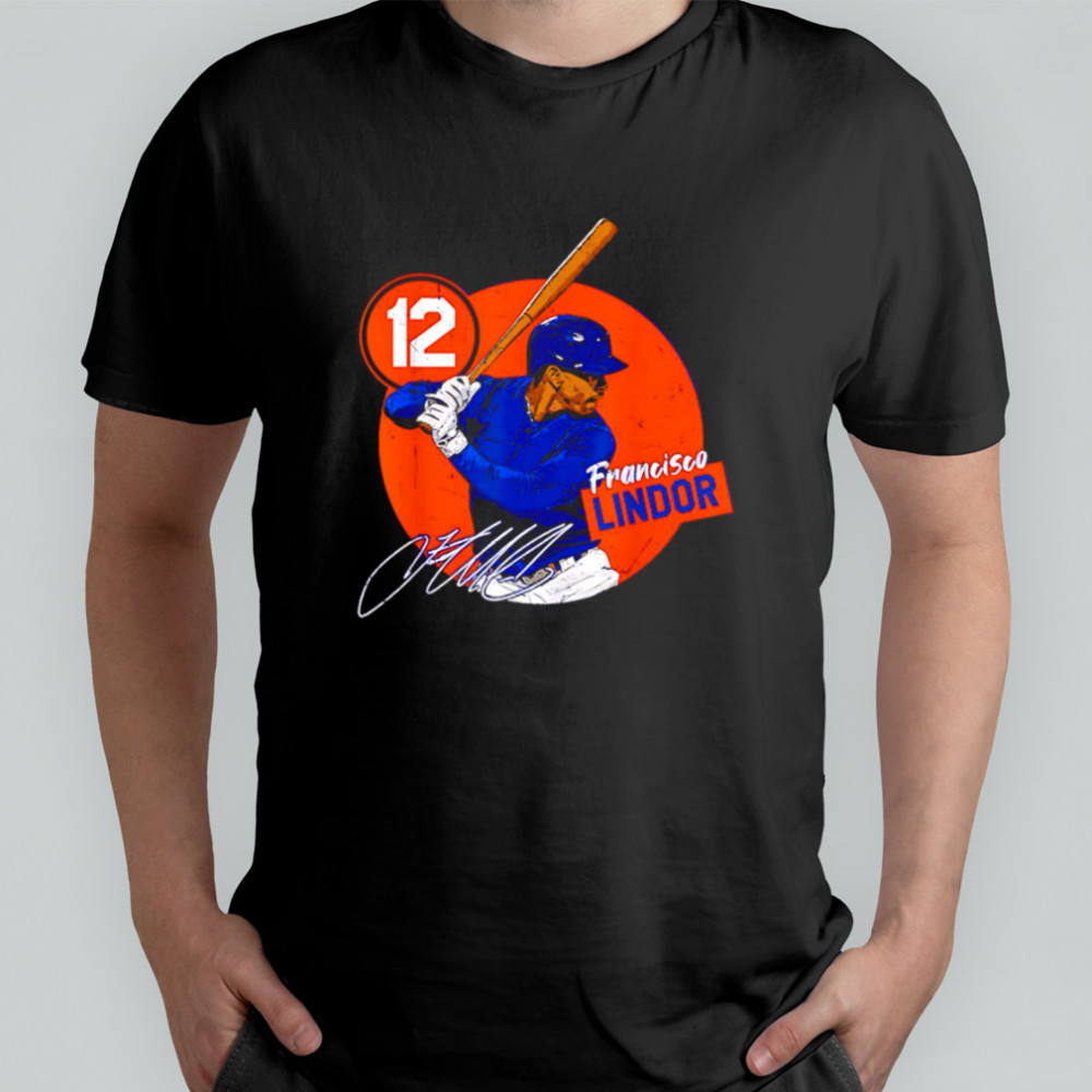 Francisco Lindor #12 New York Baseball MLB Player retro shirt