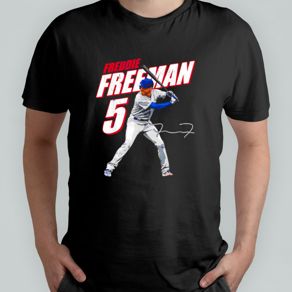 Freddie Freeman #5 Los Angeles Baseball Players signature shirt
