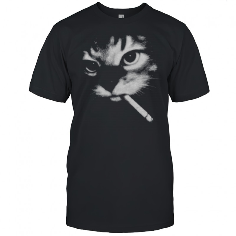 Funny Smoking Cat Meme Shirt