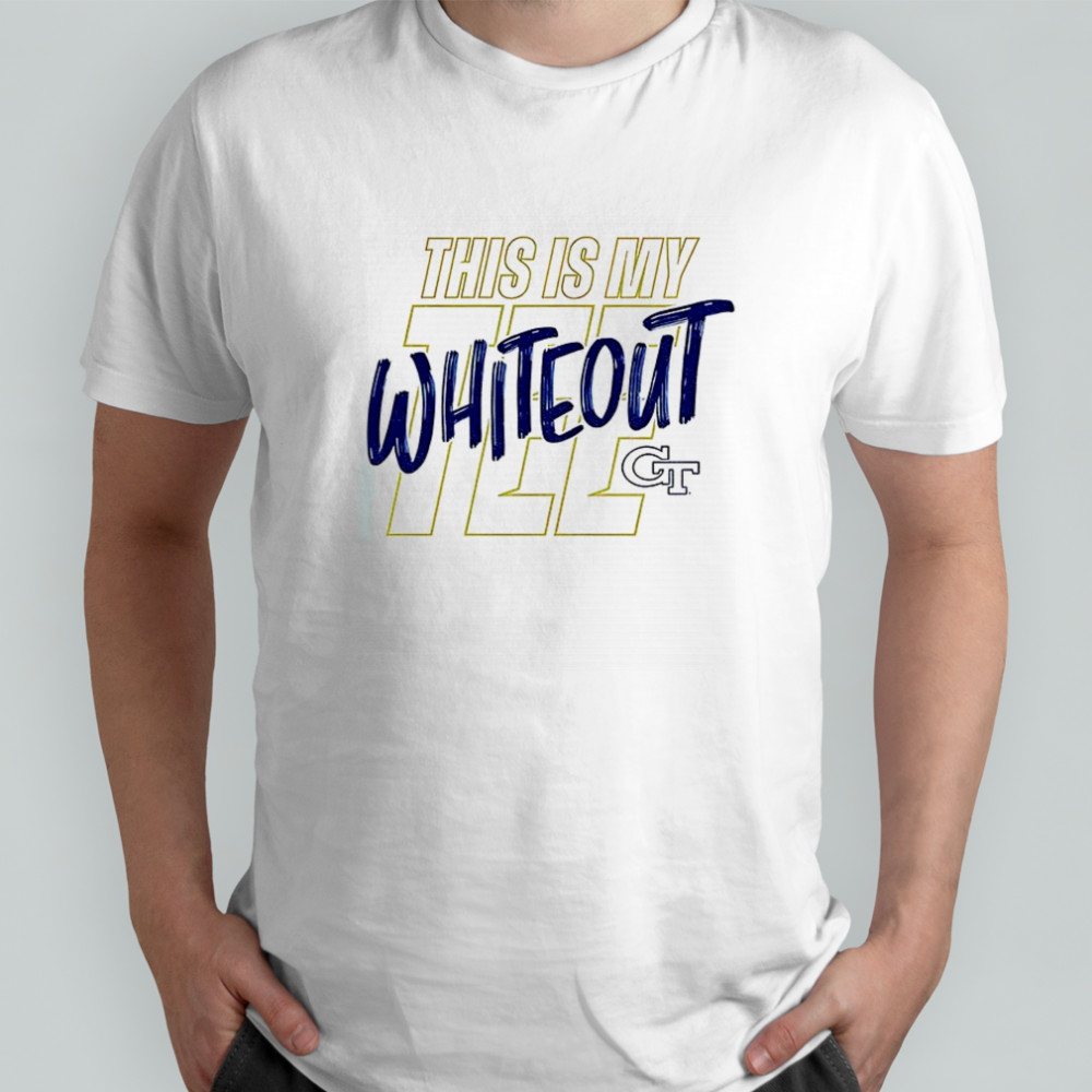 Georgia Tech Yellow Jackets This is my tee whiteout shirt
