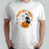 Ghost and black cat faith not fright Halloween shirt