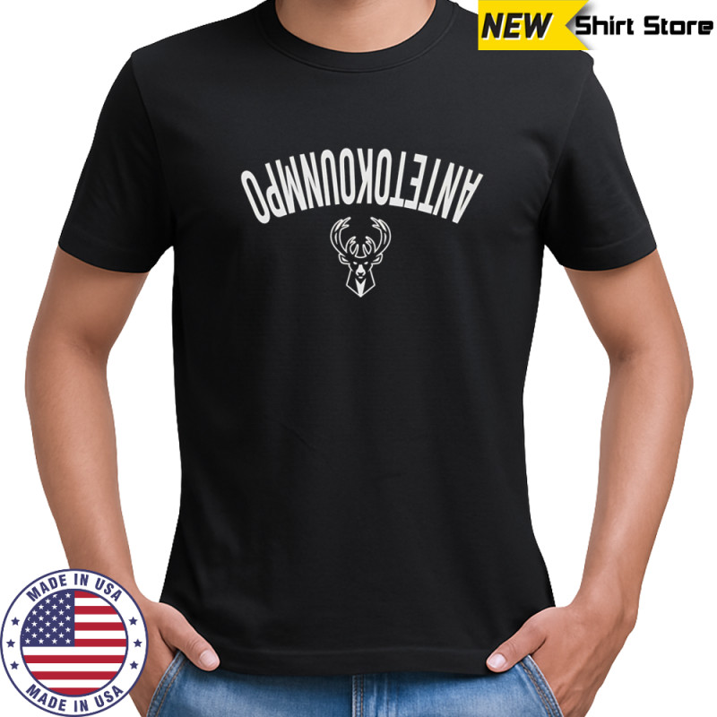 Giannis Antetokounmpo Milwaukee Bucks invert upside shirt