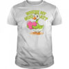 Goose holding heart where my hug at shirt