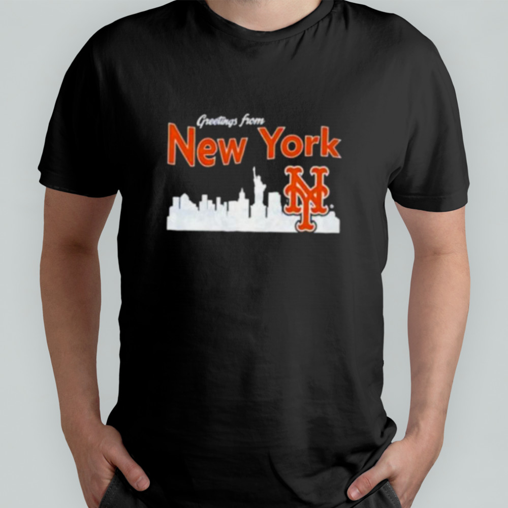 Greetings from New York Mets skyline shirt