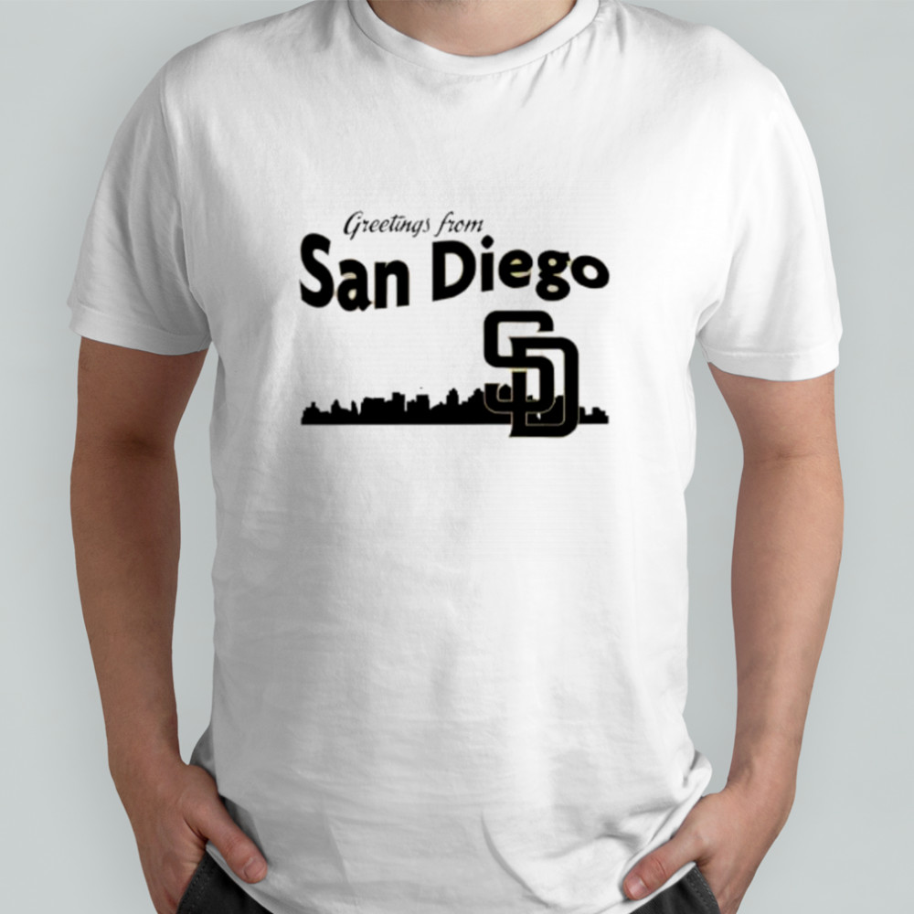 Greetings From San Diego Padres Skyline shirt