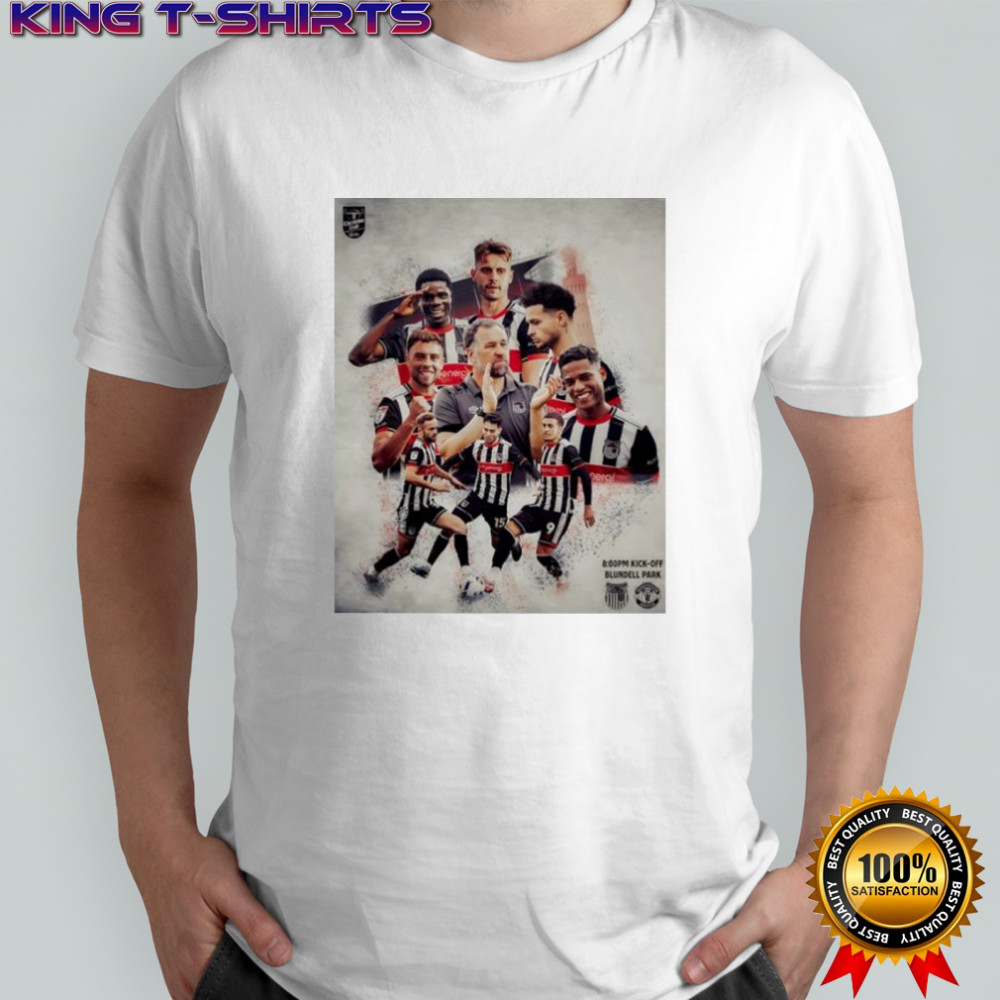 Grimsby Town soccer player shirt