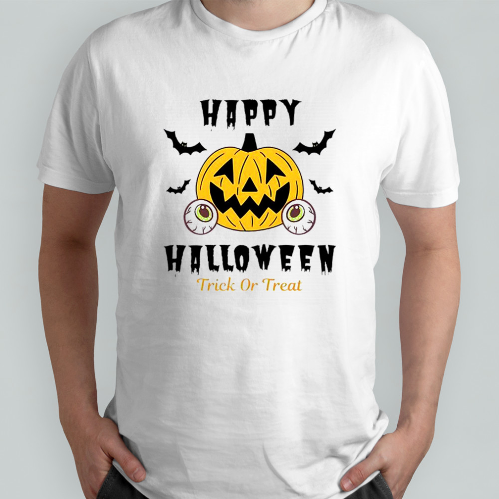 Halloween Trick Or Treat Pumpkin Eyes T-Shirt
