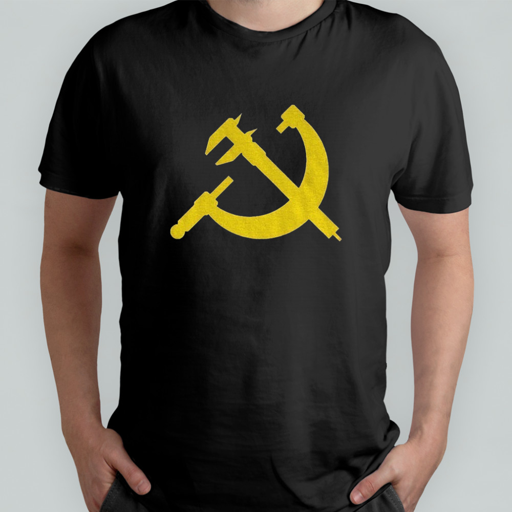 Hammer and Sickle Communist parody logo shirt