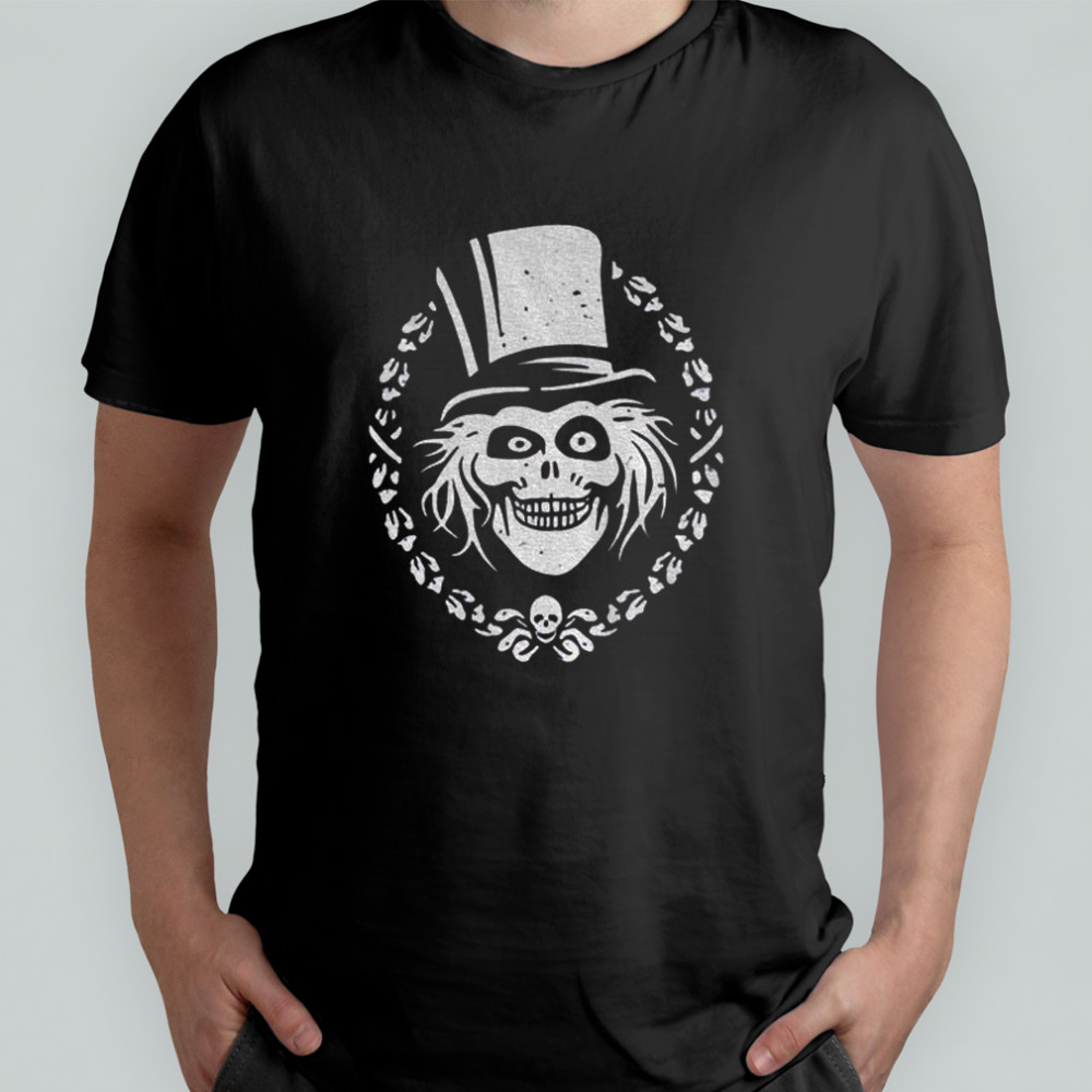 Hatbox Ghost big face Haunted Mansion Disneyland Halloween vintage shirt