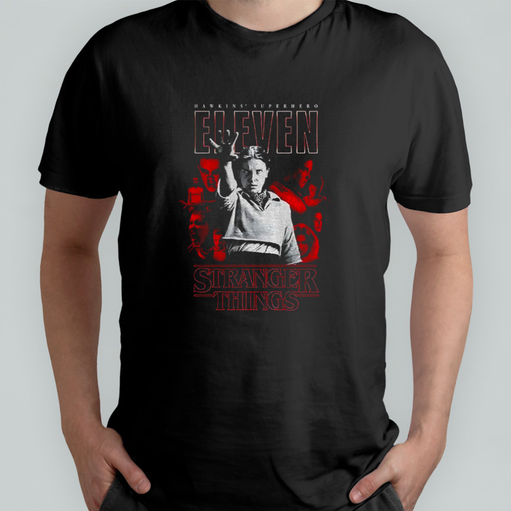 Hawkins Superhero eleven Stranger Things graphic vintage shirt