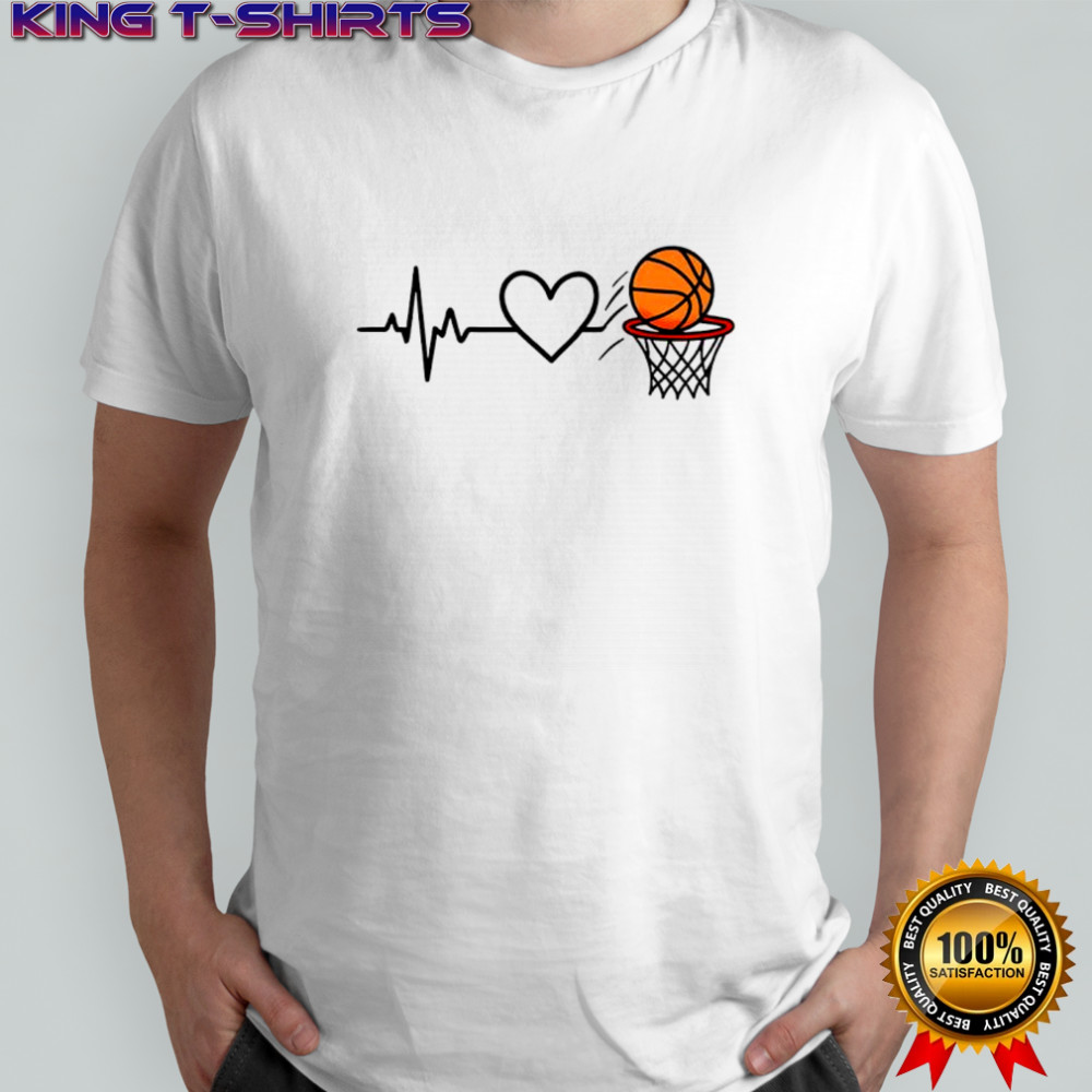 Heart of the basketball shirt