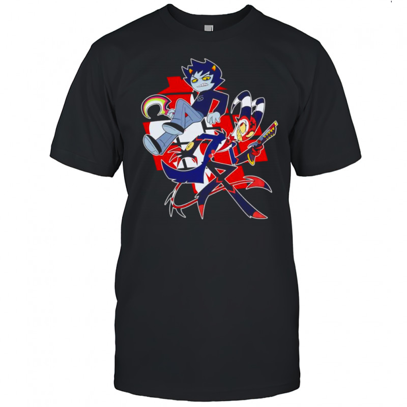 Helluva Boss x Homestuck Karkat and Blitz shirt