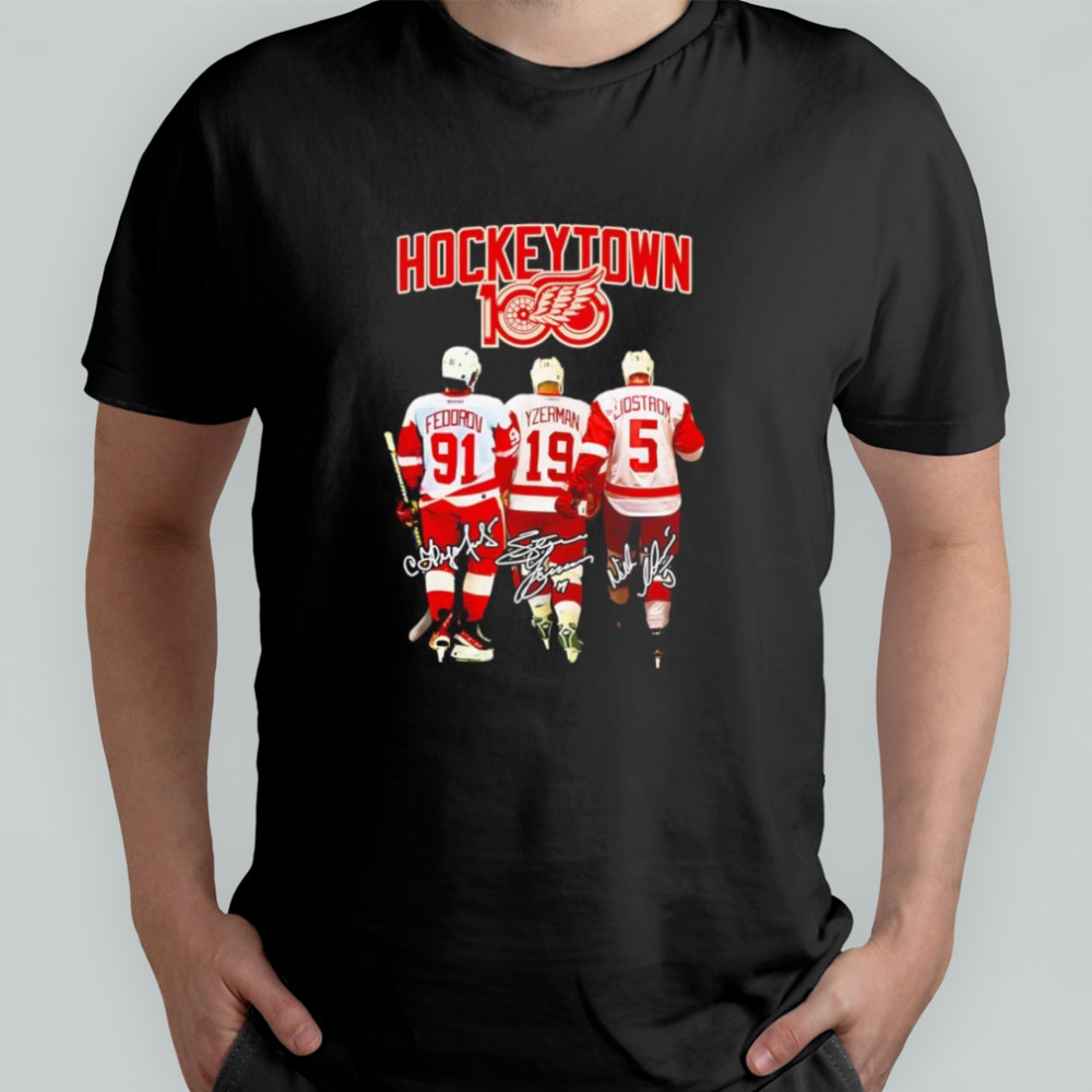 Hockeytown 100 Detroit Red Wings shirt