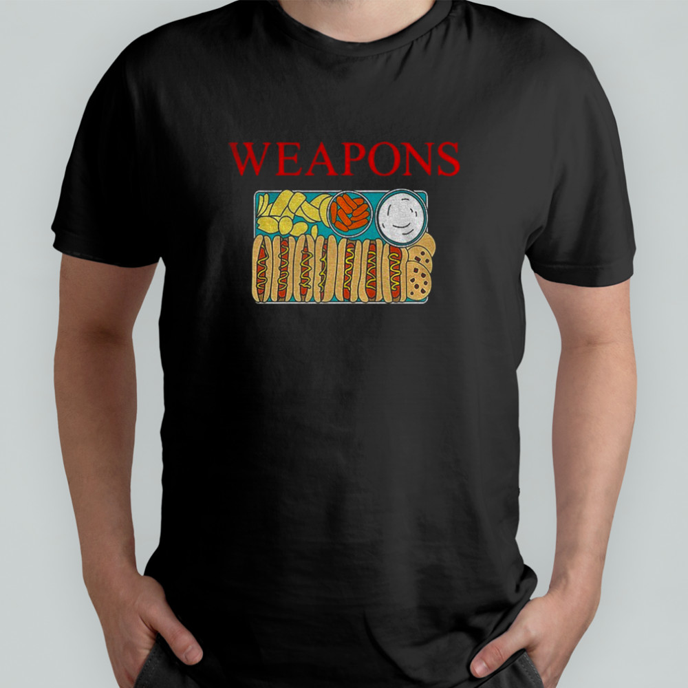 Hot dog weapons shirt