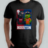 Houston Texans and Houston Astros mascot play card shirt