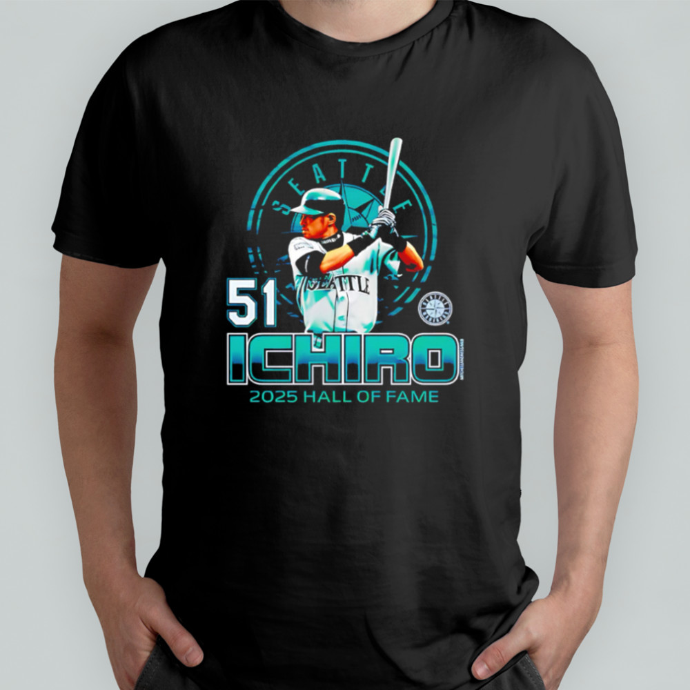Ichiro Suzuki 51 Seattle Mariners Hall of Fame shirt