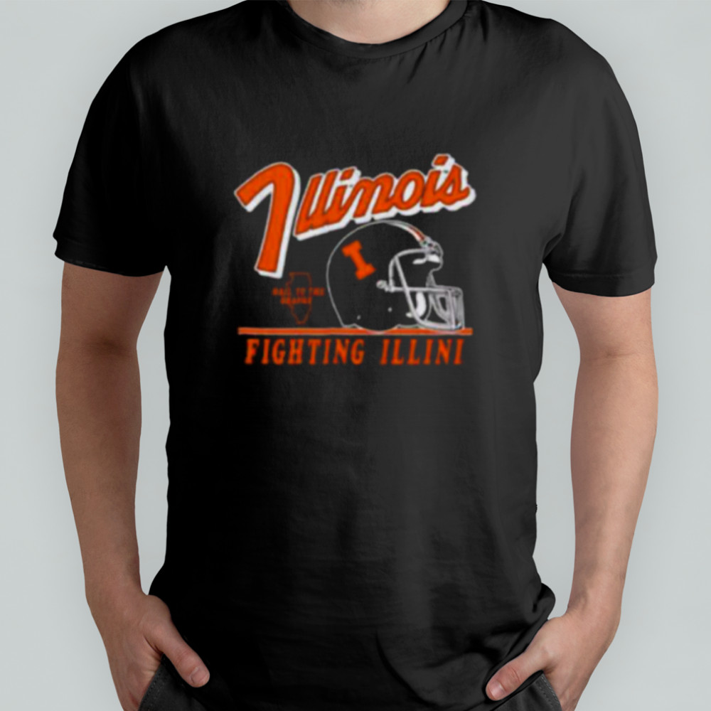 Illinois Fighting Illini Vintage Fly By Vintage Helmet shirt