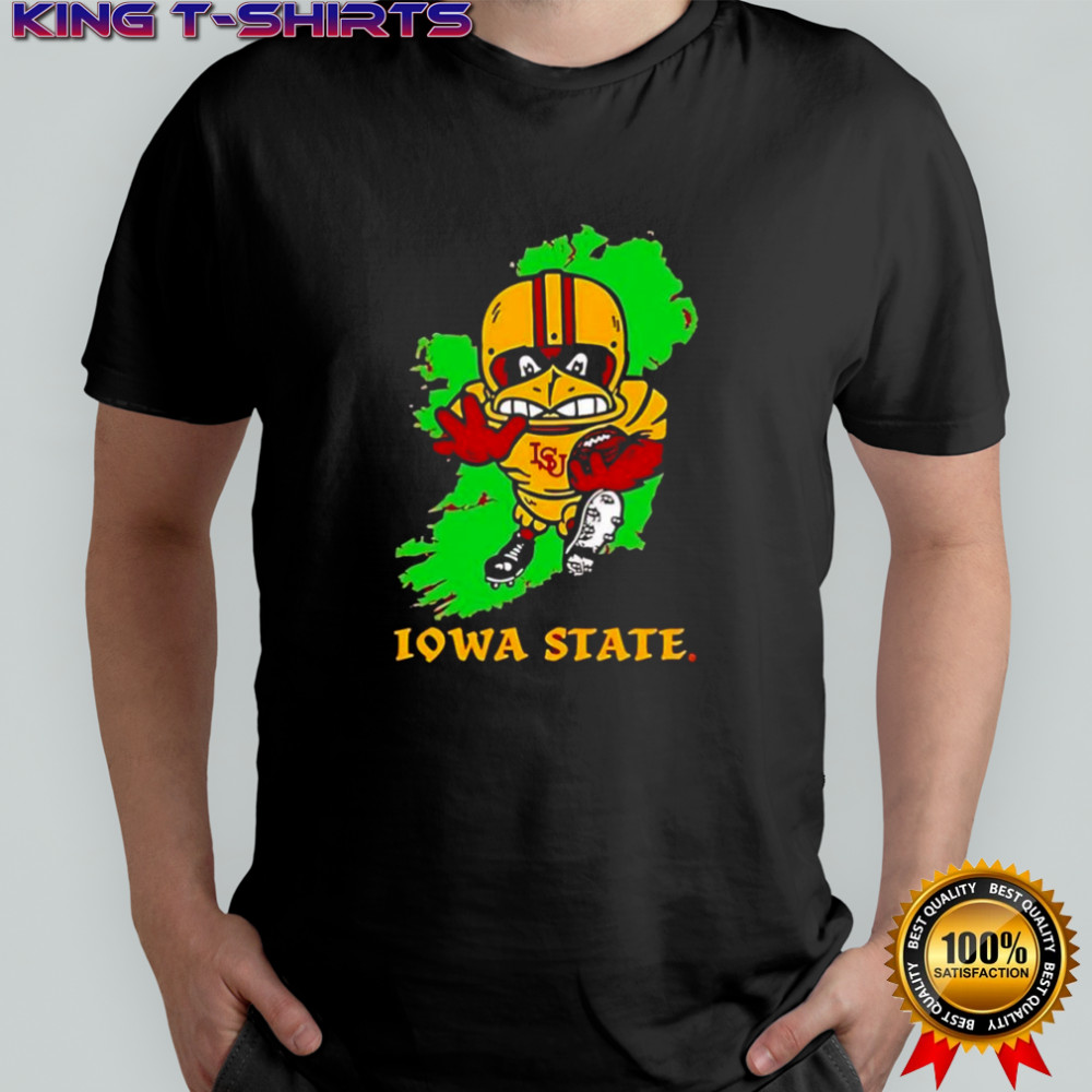 Iowa State Cyclones football mascot jump up graphic shirt