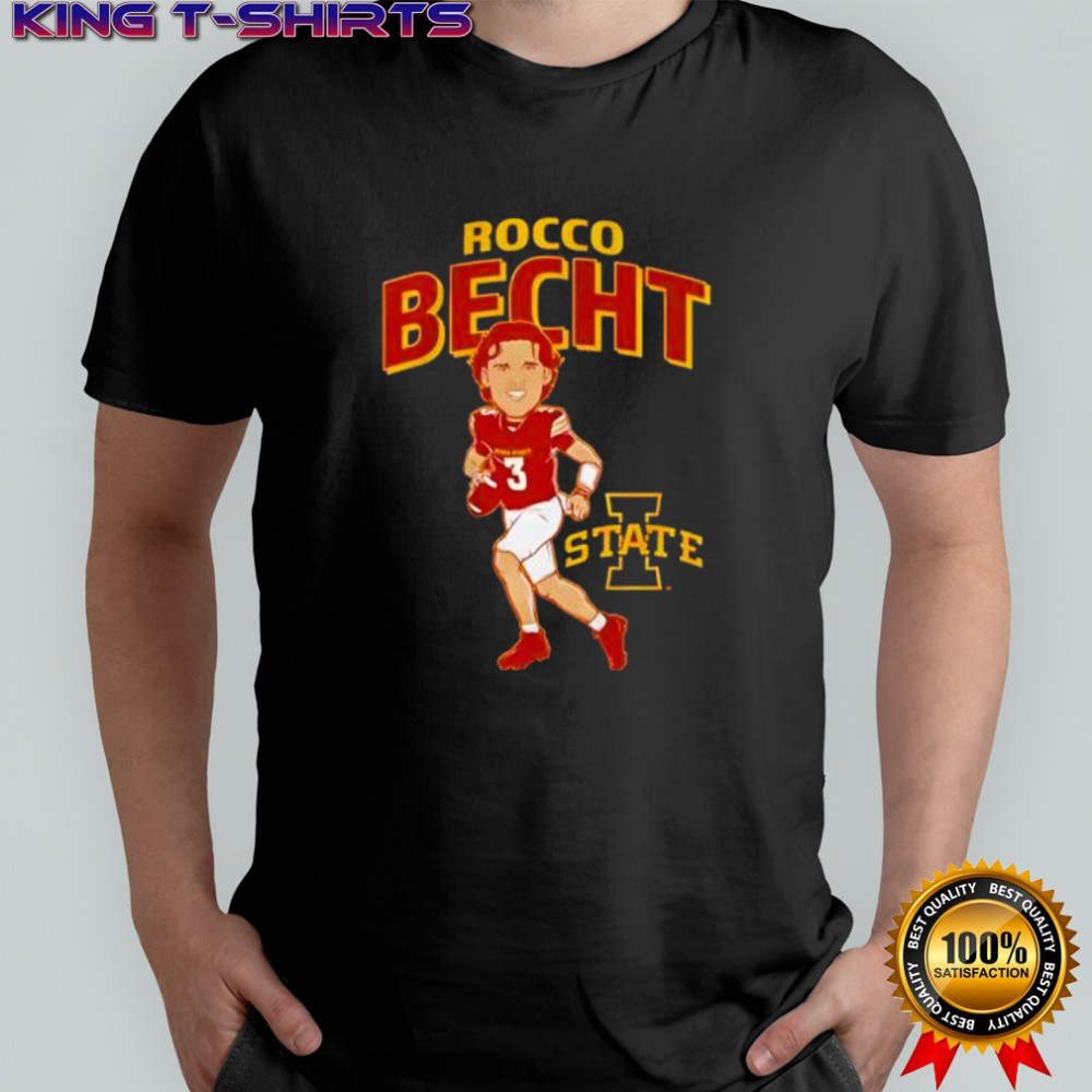 Iowa State Football Rocco Becht Caricature cartoon shirt