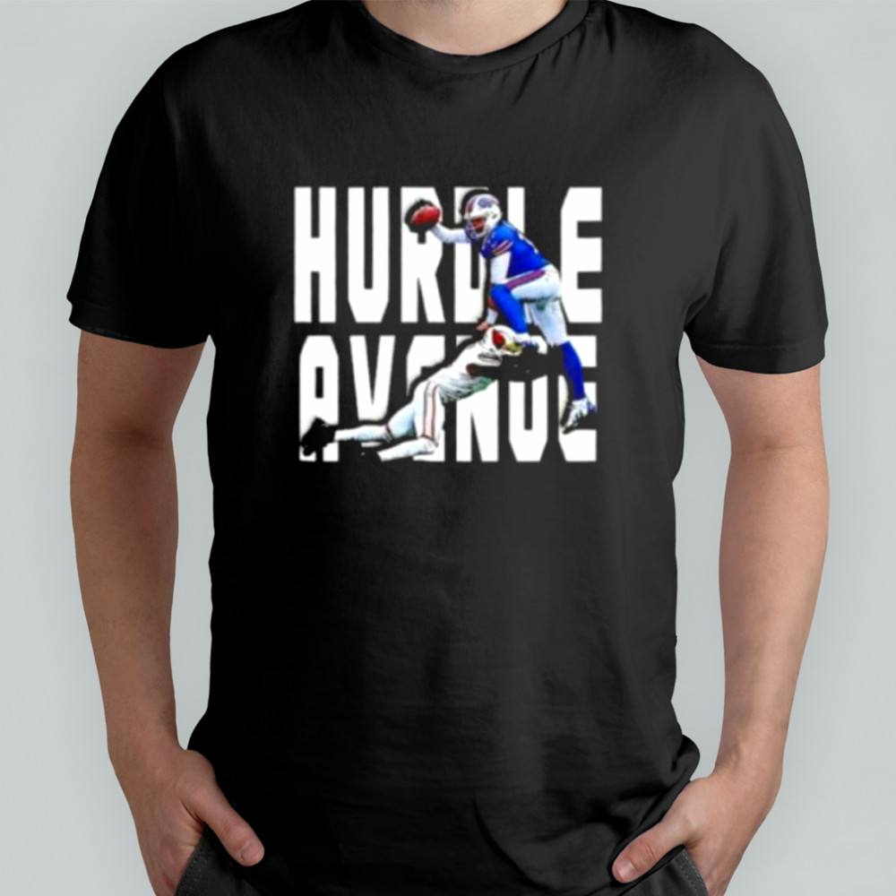 Josh Allen hurdle avenue Buffalo Bills shirt