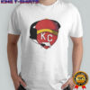 KC Mustache Heart Red Kansas City Chiefs T-Shirt