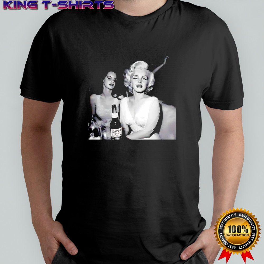 Lana Del Rey and Marilyn Monroe collage vintage graphic shirt