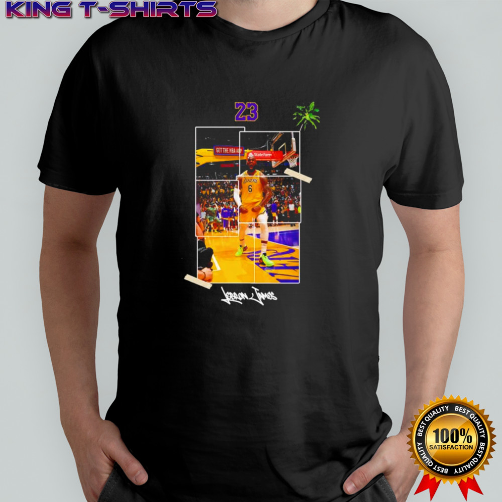 LeBron Los Angeles Lakers basketball Artwork shirt