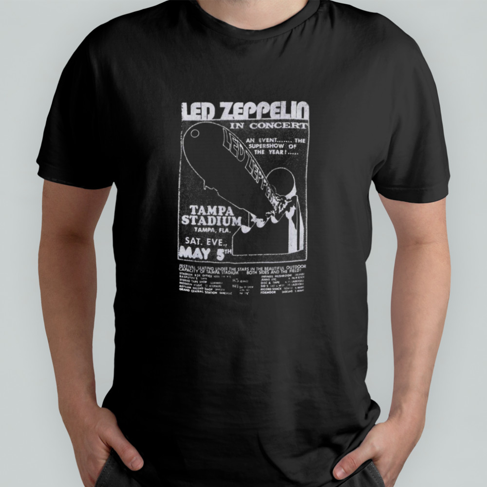 Led Zeppelin Tampa Stadium Concert T Shirt