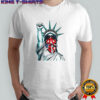 Liberty with American flag mask shirt