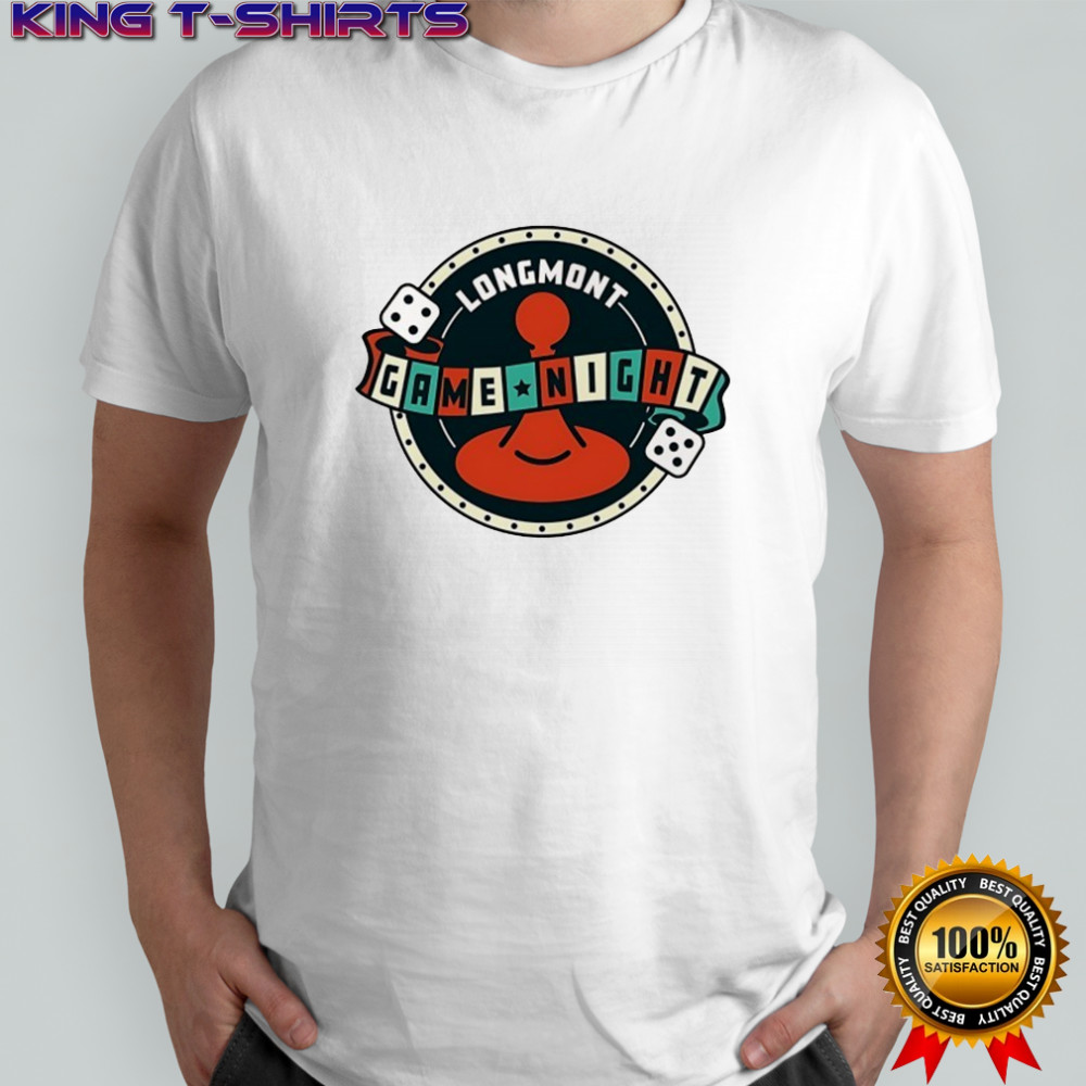 Longmont Game Night Dice logo shirt
