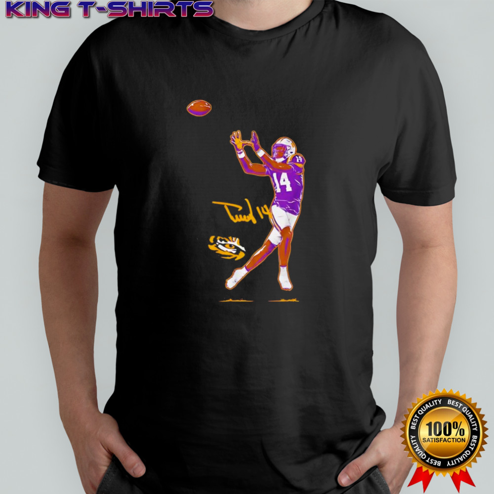 LSU Tigers football Trey’Dez Green superstar pose signature graphic shirt