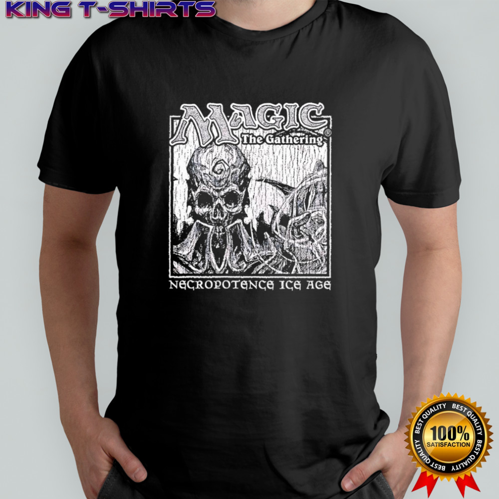 Magic the Gathering Necropotence Ice Age gothic graphic shirt