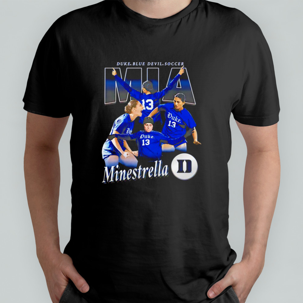 Mia Minestrella Duke Blue Devil soccer shirt