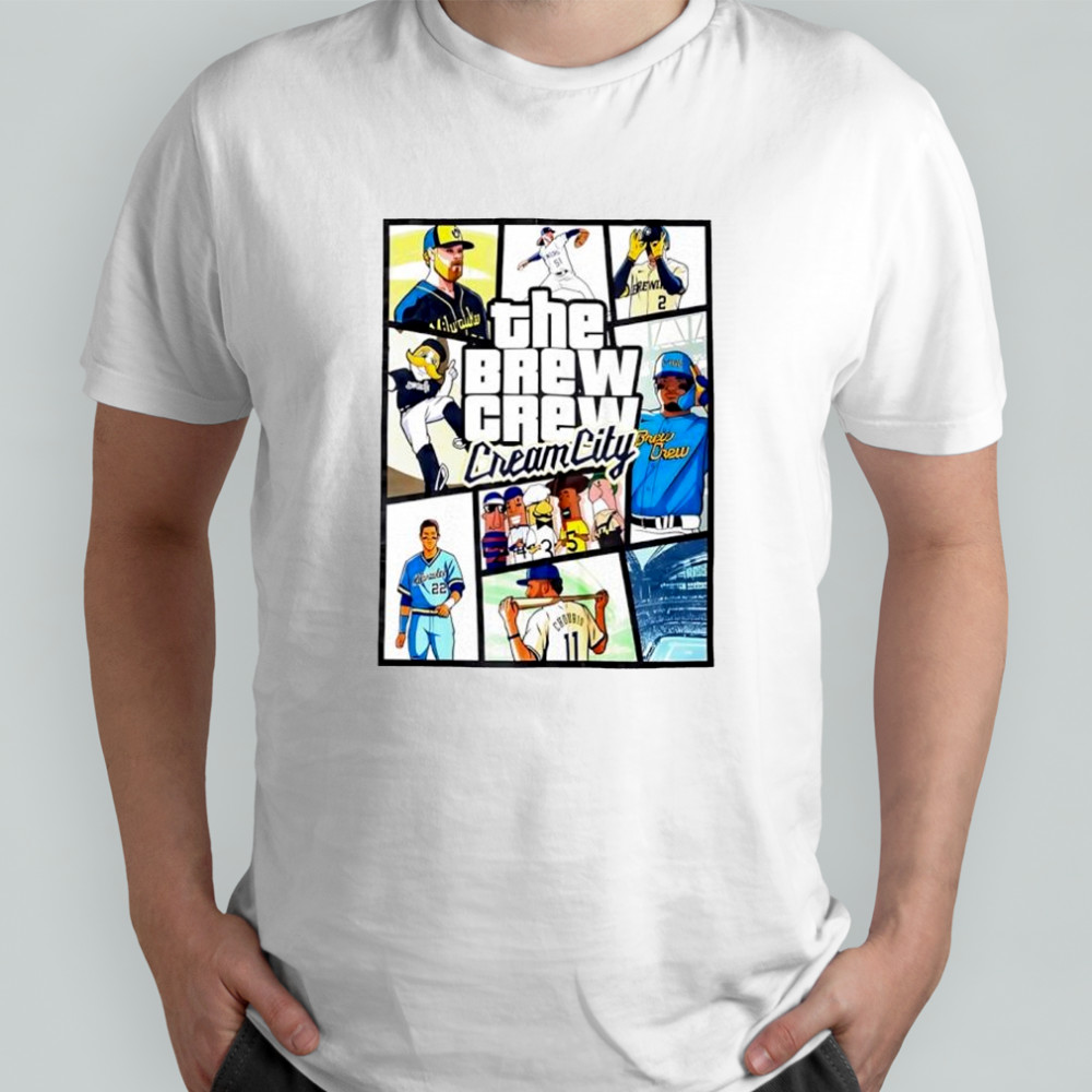 Milwaukee Brewers the brew crew Cream City GTA shirt
