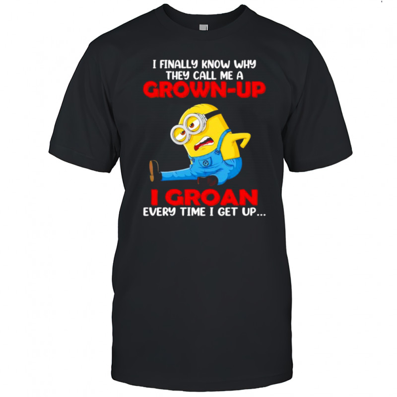 Minion I finally know why they call me a grown up shirt