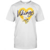 Minnesota Vikings Football Spray Heart T-Shirt