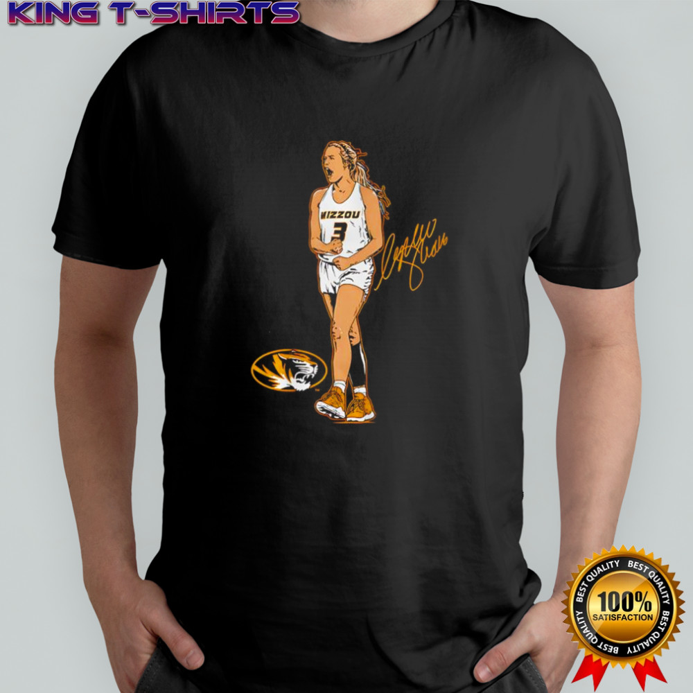 Missouri Tigers Sophie Cunningham superstar pose signature graphic shirt