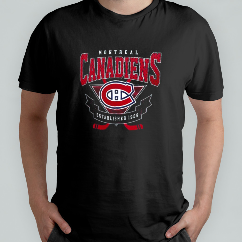 Montreal Canadiens Established 1909 Team Logo Graphic T Shirt