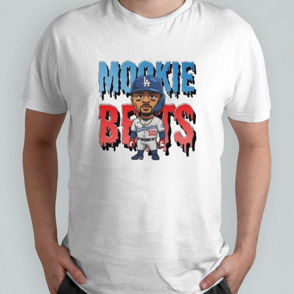 Mookie Betts cartoon LA Dodgers shirt