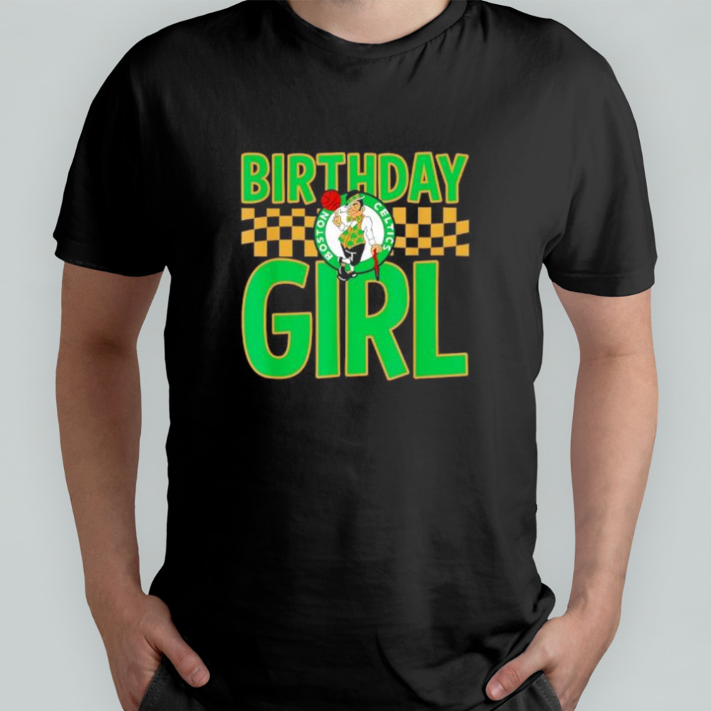 NBA Boston Celtics Birthday Girl Checkered Logo shirt