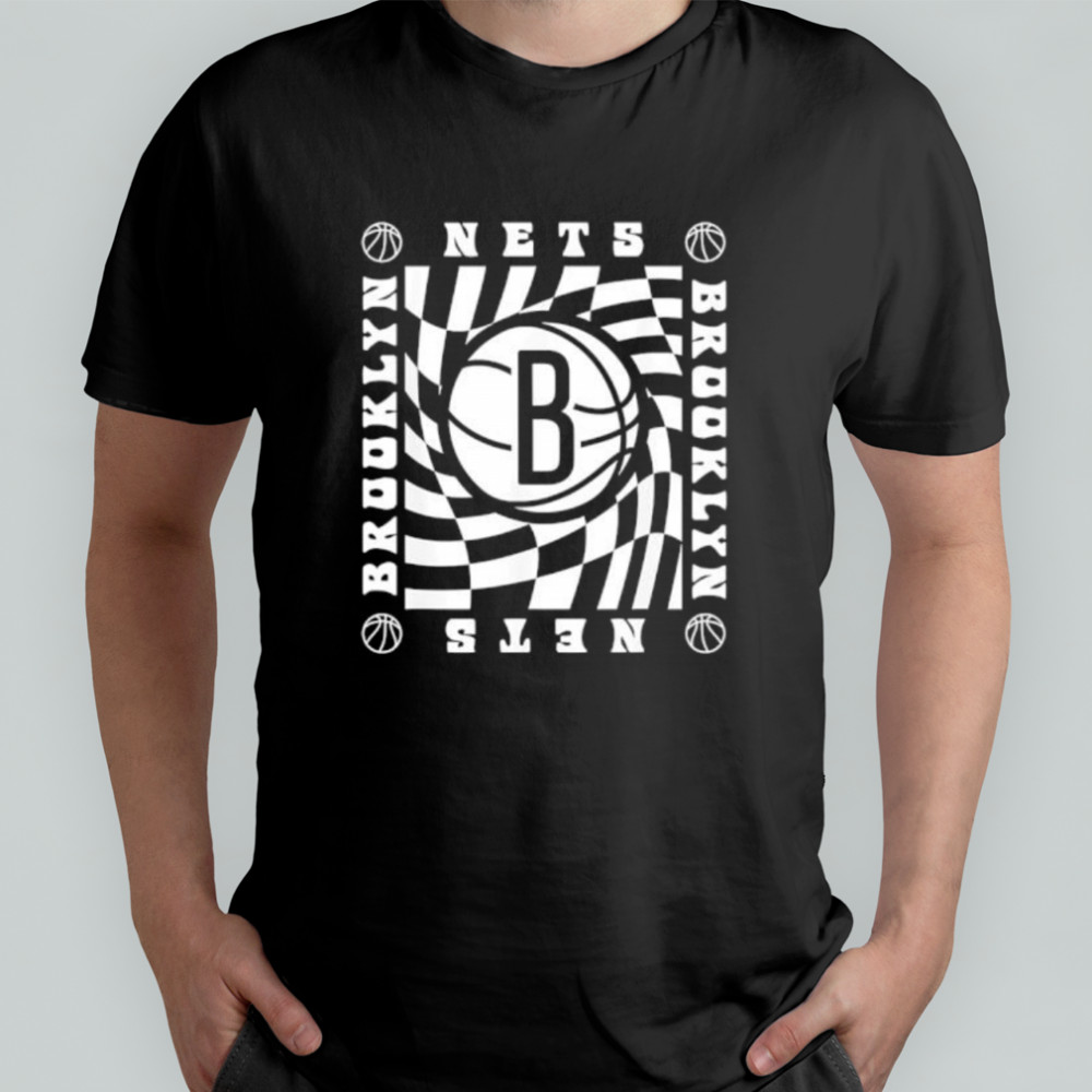 NBA Brooklyn Nets Retro Checkerboard Wave shirt
