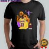 NBA LeBron James hold up 4 fingers shirt