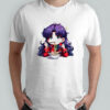 Neon Genesis Misato Katsuragi Evangelion Anime Girl Ramen chibi shirt