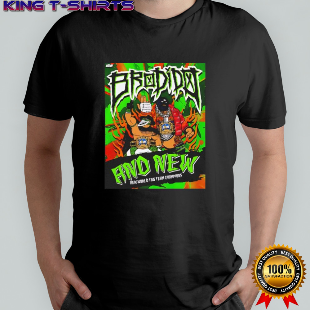 New AEW World Tag Team Champions Brodido shirt