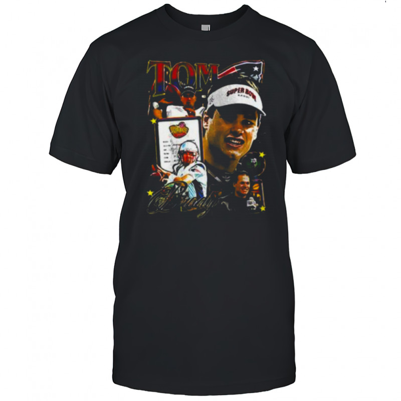 New England Patriots Tom Brady 6th round to the GOAT signature shirt
